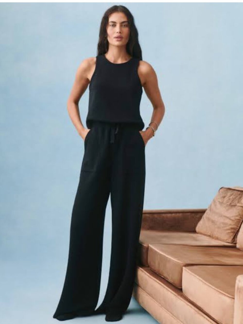NWT Spanx AirEssentials Sleeveless Jumpsuit XL